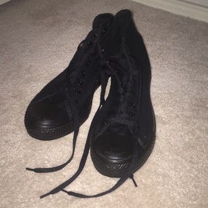 black high top converse